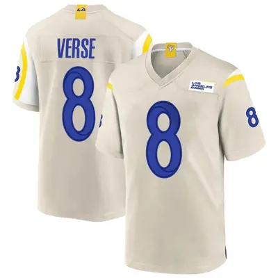 Men's Game Jared Verse Los Angeles Rams Bone Jersey