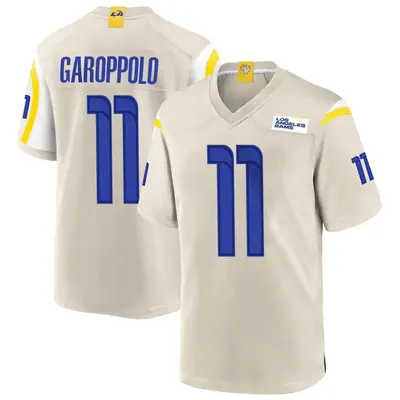 Men's Game Jimmy Garoppolo Los Angeles Rams Bone Jersey