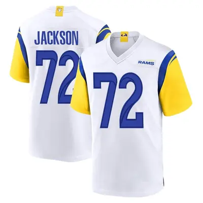 Men's Game Jonah Jackson Los Angeles Rams White Jersey