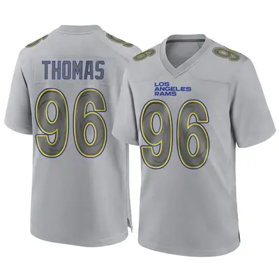 Men's Game Keir Thomas Los Angeles Rams Gray Atmosphere Fashion Jersey