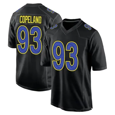 Men's Game Marquise Copeland Los Angeles Rams Black Fashion Jersey