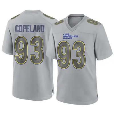 Men's Game Marquise Copeland Los Angeles Rams Gray Atmosphere Fashion Jersey