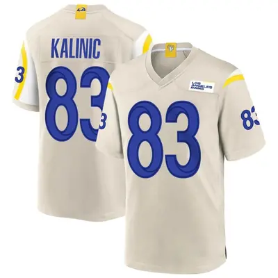 Men's Game Nikola Kalinic Los Angeles Rams Bone Jersey