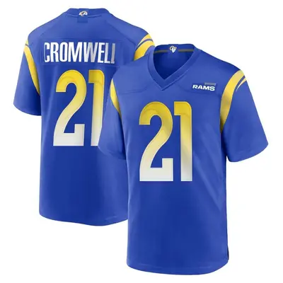 Men's Game Nolan Cromwell Los Angeles Rams Royal Alternate Jersey