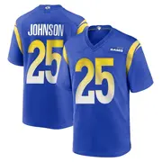 Men's Game Quindell Johnson Los Angeles Rams Royal Alternate Jersey