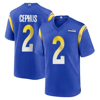 Men's Game Quintez Cephus Los Angeles Rams Royal Alternate Jersey