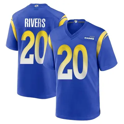 Men's Game Ronnie Rivers Los Angeles Rams Royal Alternate Jersey