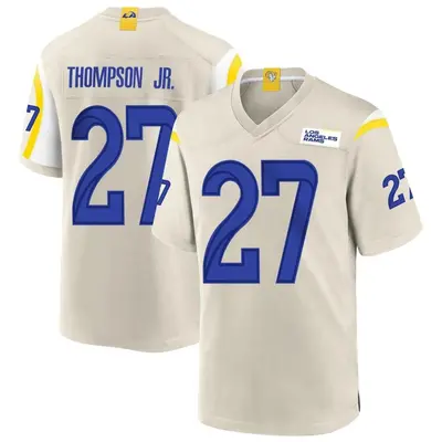 Men's Game SaRodorick Thompson Jr. Los Angeles Rams Bone Jersey