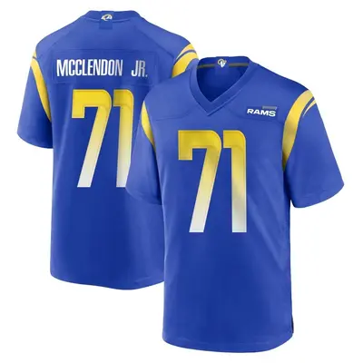 Men's Game Warren McClendon Jr. Los Angeles Rams Royal Alternate Jersey