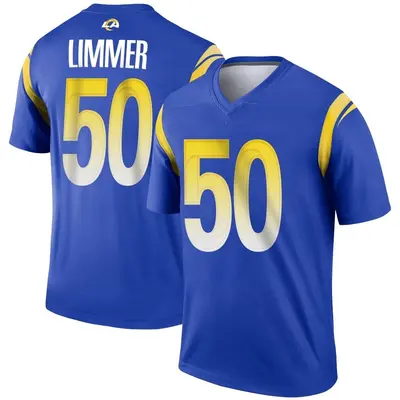 Men's Legend Beaux Limmer Los Angeles Rams Royal Jersey