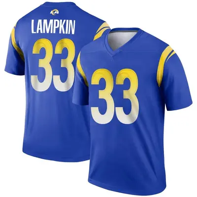 Men's Legend Cam Lampkin Los Angeles Rams Royal Jersey