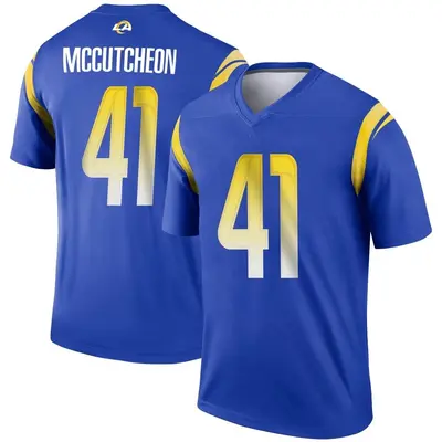 Men's Legend Cameron McCutcheon Los Angeles Rams Royal Jersey