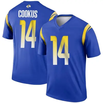 Men's Legend Case Cookus Los Angeles Rams Royal Jersey