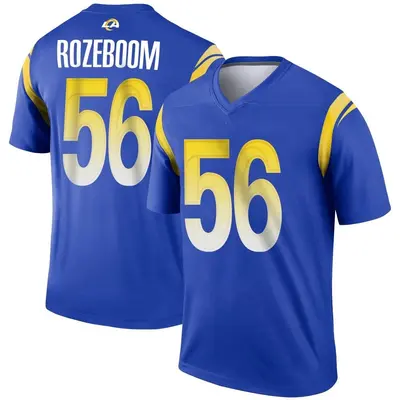 Men's Legend Christian Rozeboom Los Angeles Rams Royal Jersey