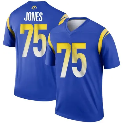 Men's Legend Deacon Jones Los Angeles Rams Royal Jersey