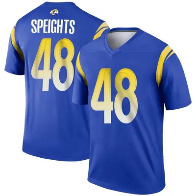 Men's Legend Omar Speights Los Angeles Rams Royal Jersey