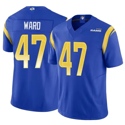 Men's Limited Alex Ward Los Angeles Rams Royal Vapor F.U.S.E. Jersey