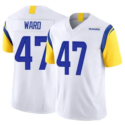 Men's Limited Alex Ward Los Angeles Rams White Vapor F.U.S.E. Jersey