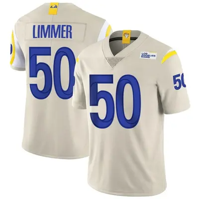 Men's Limited Beaux Limmer Los Angeles Rams Bone Vapor Jersey