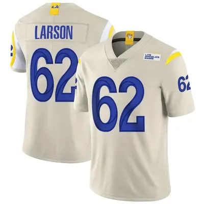 Men's Limited Blake Larson Los Angeles Rams Bone Vapor Jersey