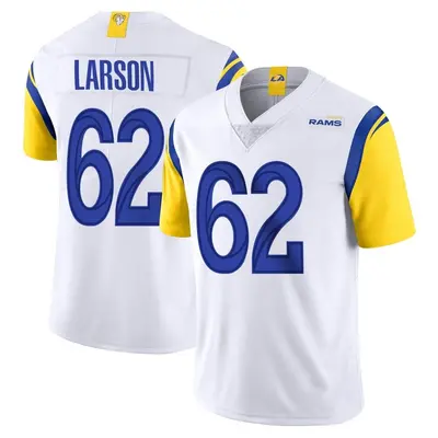 Men's Limited Blake Larson Los Angeles Rams White Vapor Untouchable Jersey