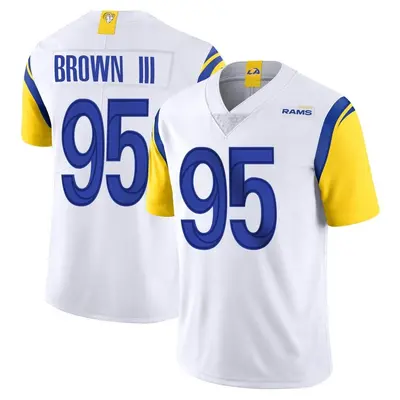 Men's Limited Bobby Brown III Los Angeles Rams White Vapor Untouchable Jersey