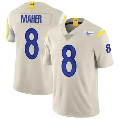 Men's Limited Brett Maher Los Angeles Rams Bone Vapor Jersey