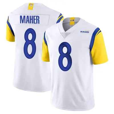 Men's Limited Brett Maher Los Angeles Rams White Vapor Untouchable Jersey