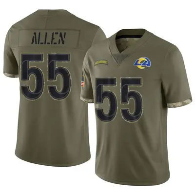 Brian Allen Limited NO.55 White Vapor Untouchable Men's Rams Jersey