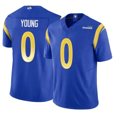 Men's Limited Byron Young Los Angeles Rams Royal Vapor F.U.S.E. Jersey