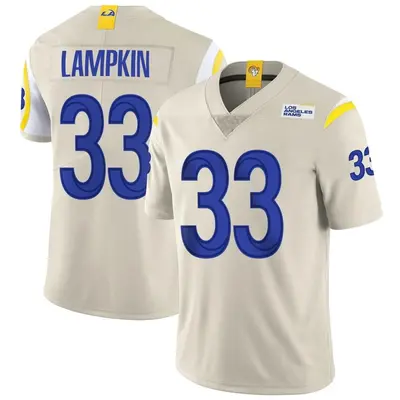 Men's Limited Cam Lampkin Los Angeles Rams Bone Vapor Jersey