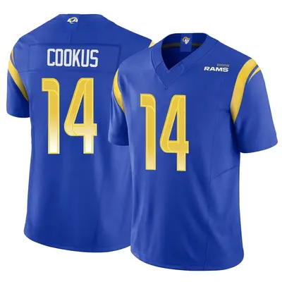 Men's Limited Case Cookus Los Angeles Rams Royal Vapor F.U.S.E. Jersey