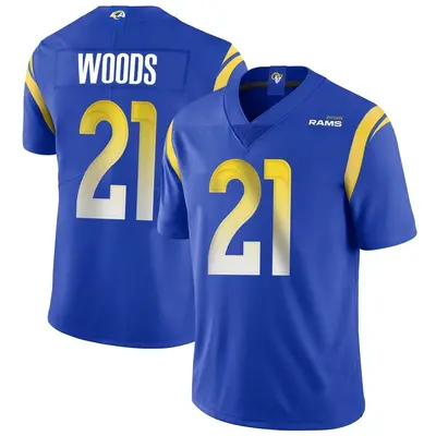 Men's Limited Charles Woods Los Angeles Rams Royal Alternate Vapor Untouchable Jersey