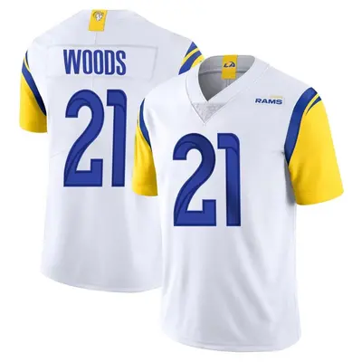 Men's Limited Charles Woods Los Angeles Rams White Vapor Untouchable Jersey