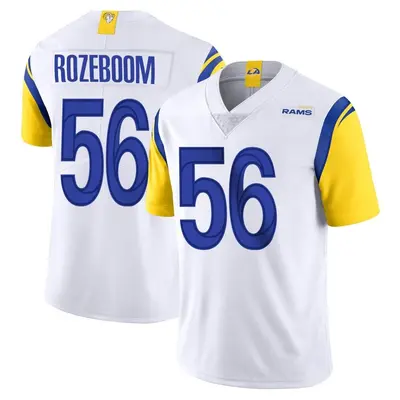 Men's Limited Christian Rozeboom Los Angeles Rams White Vapor Untouchable Jersey