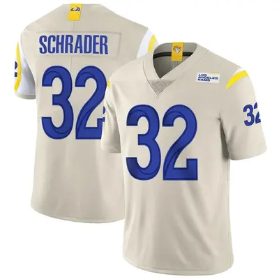 Men's Limited Cody Schrader Los Angeles Rams Bone Vapor Jersey