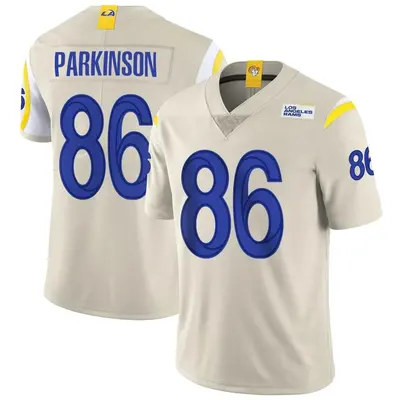 Men's Limited Colby Parkinson Los Angeles Rams Bone Vapor Jersey