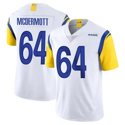 Men's Limited Conor McDermott Los Angeles Rams White Vapor Untouchable Jersey