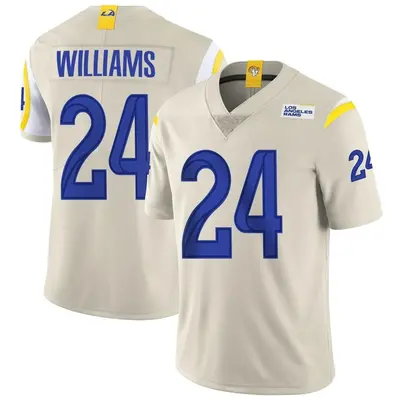 Men's Limited Darious Williams Los Angeles Rams Bone Vapor Jersey