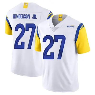 Men's Limited Darrell Henderson Jr. Los Angeles Rams White Vapor Untouchable Jersey