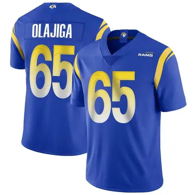 Men's Limited David Olajiga Los Angeles Rams Royal Alternate Vapor Untouchable Jersey