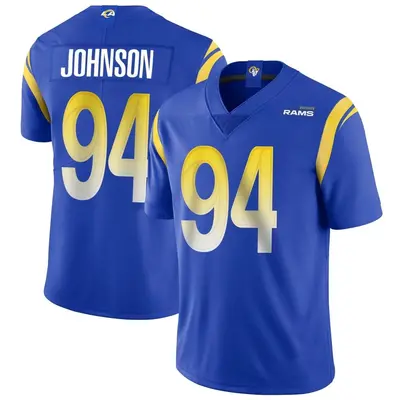 Men's Limited Desjuan Johnson Los Angeles Rams Royal Alternate Vapor Untouchable Jersey