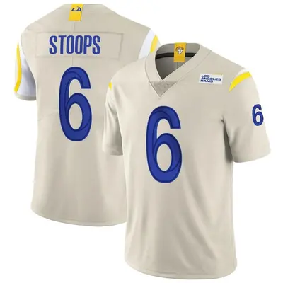 Men's Limited Drake Stoops Los Angeles Rams Bone Vapor Jersey