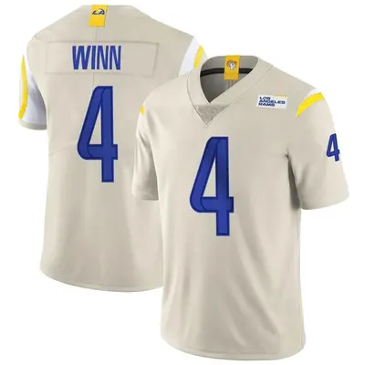 Men's Limited Dresser Winn Los Angeles Rams Bone Vapor Jersey