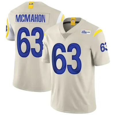 Men's Limited Dylan McMahon Los Angeles Rams Bone Vapor Jersey