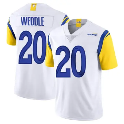 Men's Limited Eric Weddle Los Angeles Rams White Vapor Untouchable Jersey