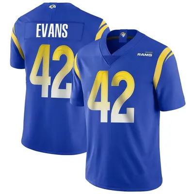 Men's Limited Ethan Evans Los Angeles Rams Royal Alternate Vapor Untouchable Jersey