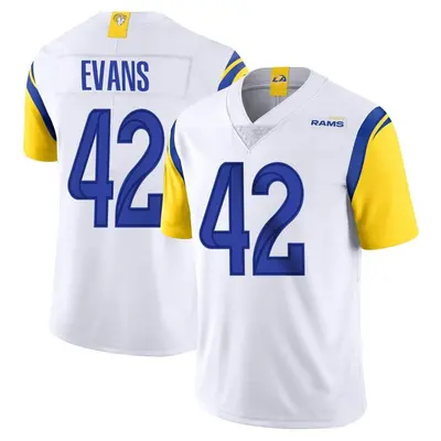 Men's Limited Ethan Evans Los Angeles Rams White Vapor Untouchable Jersey