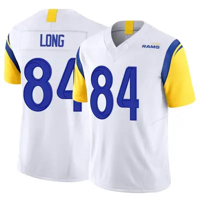 Men's Limited Hunter Long Los Angeles Rams White Vapor F.U.S.E. Jersey