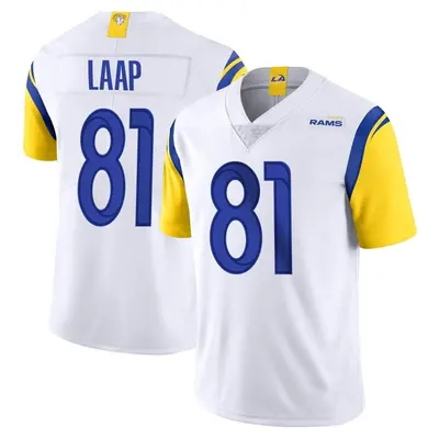 Men's Limited JJ Laap Los Angeles Rams White Vapor Untouchable Jersey